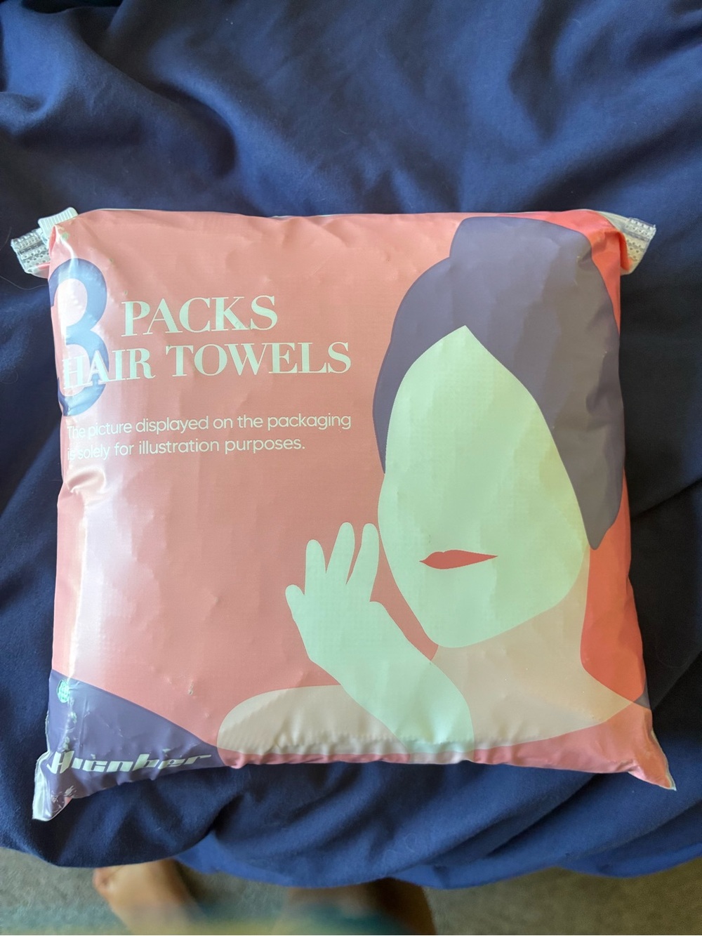 3-Pack Hair Towels in Pink - Quick-Dry Set